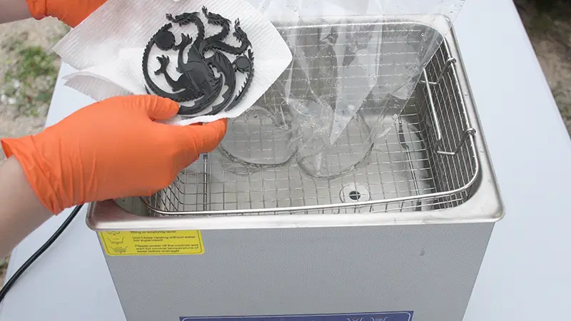 Cleaning Resin Prints with IPA in an Ultrasonic Cleaner